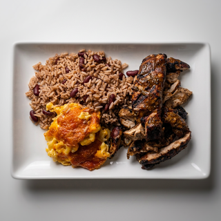 Jerk Chicken + Salmon Combo