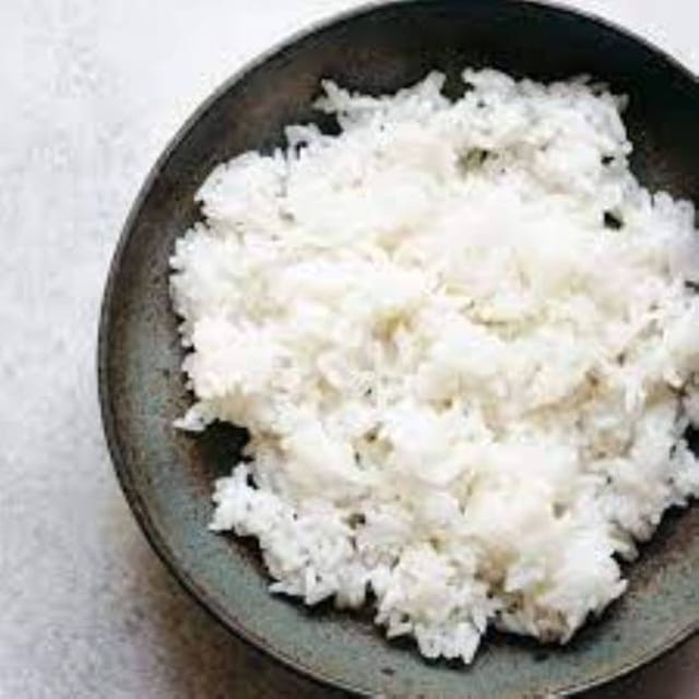 Steamed White Rice.