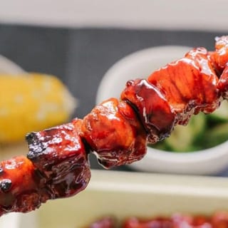 Chicken or Pork BBQ Skewers